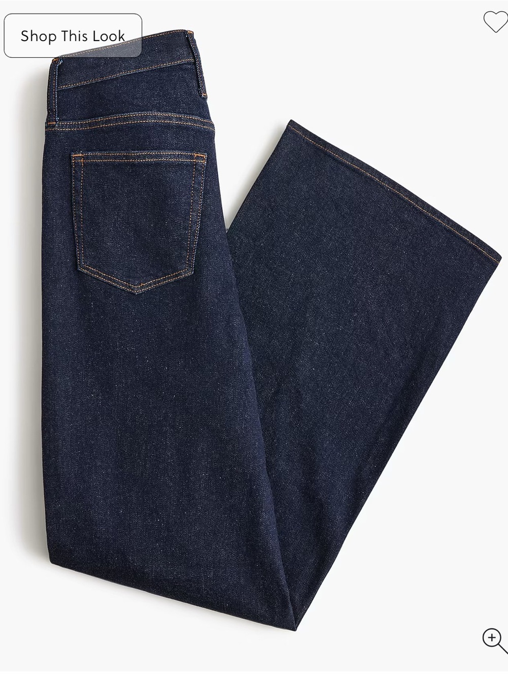 J. Crew Factory Dark Indigo Wide-Leg Jeans - Picture 4 of 6